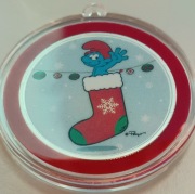 Smerfy Christmas kolorowana 1 uncja Srebra / Smerfy Święta