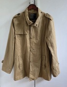G-Star Raw męska kurtka beżowa XL przejściowa krótki płaszcz trencz