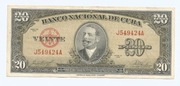 KUBA 20 PESOS 1958 P80B