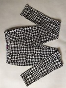 Buffalo Legginsy Getry Spodnie rurki w pepitkę Pepitka Czarno-białe 36