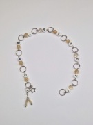 Licznik rzędów z cytrynu i zawieszką gwiazdy – naturalny kamień.