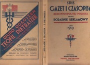 Spis gazet i czasopism Rzeczypospolitej Polskiej i Poradnik Reklamowy 1929r