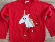 Świąteczny swetrek dla dziewczynki rozmiar 146 Reserved