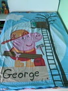 Pościel 140x200, świnka Peppa, George dwustronna 