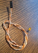 Dioda led żółta hdd komputera stacjonarnego z przewodem