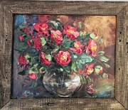 'Róże' obraz olejny, 2009, Grażyna Mucha