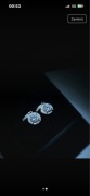 Kolczyki ze srebra próby 925 z kamieniem moissanite