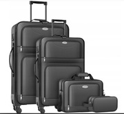 KESSER zestaw 4 walizek z materiału TSA 360 antracyt