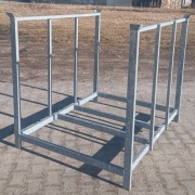 Paleta metolowa do piętrowania towaru i transportu ocynkowana