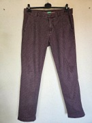 Fioletowe spodnie w drobną pepitkę, United Colors Of Benetton