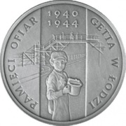 20 zł Pamięci Ofiar Getta w Łodzi Ag