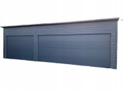 Garaż blaszany 9x6 Brama Segmentowa profil ocynk Premium