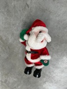 Tańczący i grający Święty Mikołaj figurka 35cm Santa Claus is Coming To Tow