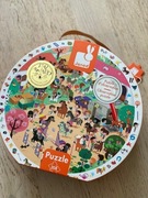 Janod puzzle obserwacyjne w walizce stadnina 208 elementów 6-9 lat