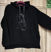 Carry Casual czarna bluza dziewczyna z perłą Vermeer oversize 42/44