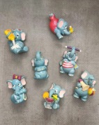 Figurki słonie Ferrero z jajek 7 szt.