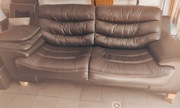 Sofa duża naturalna skóra 