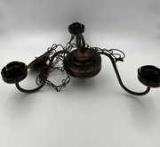 ŻYRANDOL TRÓJRAMIENNY MATALOWY PRL vinatge retro LATA 70 80