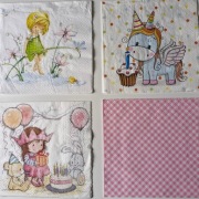 Serwetki decoupage DZIEWCZYNKA 13 sztuk