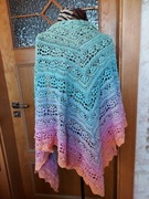 Ażurowa chusta ombre 