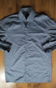 Koszula Olymp r. 40 szara męska wzór bawełna dł rękaw modern fit 