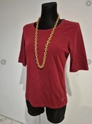 Bordowa bluzka krótki rękaw