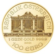 Złota moneta Wiedeński Filharmonik 2021 1 uncja