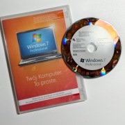 Płyta z kluczem Microsoft Windows 7 wersja polska