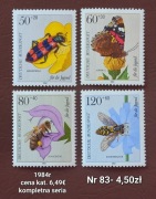 Znaczki fauna:83: owady- Niemcy/RFN- 1984r **
