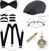 KOSTIUM MĘSKI LATA 20  MAFIA  Gatsby lata20 Peaky Gangster Blinders cosplay