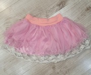 98  tiulowa spódniczka TIUL różowa podszewka 104