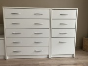 Biała komoda wys. 85,5 cm