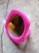 Różowe dwustronne lusterko o średnicy lustra 9cm