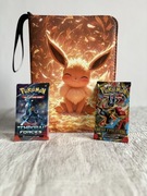 Karty Pokémon TCG Zestaw 2 Boostery + Segregator Eevee