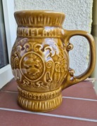 Kufel do piwa ceramiczny PRL Chmielaki Krasnostawskie 1986 r.