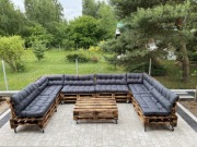 Meble ogrodowe na wzór palet, restauracja, hotel 