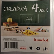 Okładka A4 4szt BIURFOL
