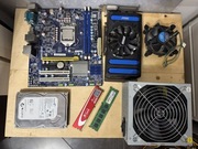 Komputer PC , karta graficzna , płyta z procesorem , pamięć ram , itp