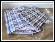 Zestaw: 3 torby kraciaste duże pojemne 2 nowe + 1 używana