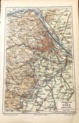 Mapa Wiednia 15 X 24 cm  wydanie do roku 1900