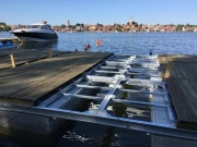 Ramy stalowe do budowy pomostów pływających.