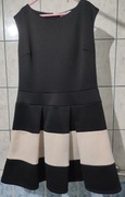 Sukienka czarno-kremowa rozmiar M/L