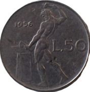 Wlochy 50 lire z 1956 roku - OBEJRZYJ MOJĄ OFERTĘ