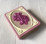 Pudełko kasetka szkatułka na biżuterię PRL vintage