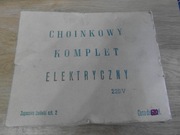 Choinkowy komplet elektryczny z PRL - u