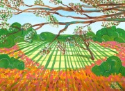 PAWEŁ KLUZA - obraz akrylowy SAMOTNE DRZEWO - 100 X 73 CM - oryginał