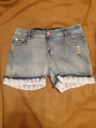 Dżinsowe spodenki koronka Esmara 38 M