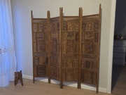 Parawan drewniany, orientalny 