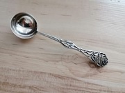 AŻUROWA ŁYŻECZKA CHOCHELKA RÓŻA SREBRO PRÓBA 3 BIAMET