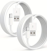 2 szt. Biały kabel USB typ A do C